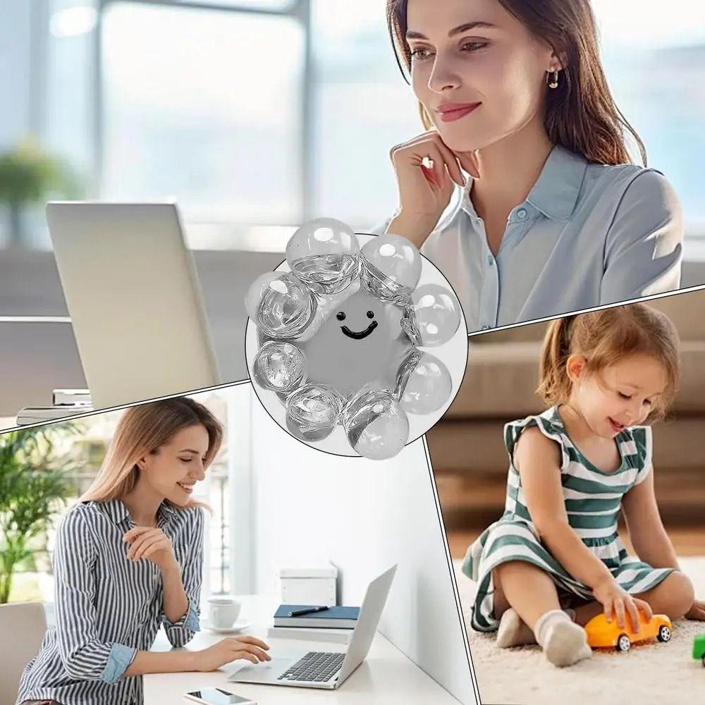 2pcs Transparent Water Ball Pinching Toy Squeezing Acne Bubble Octopus Pinching Toy  Kids Toys