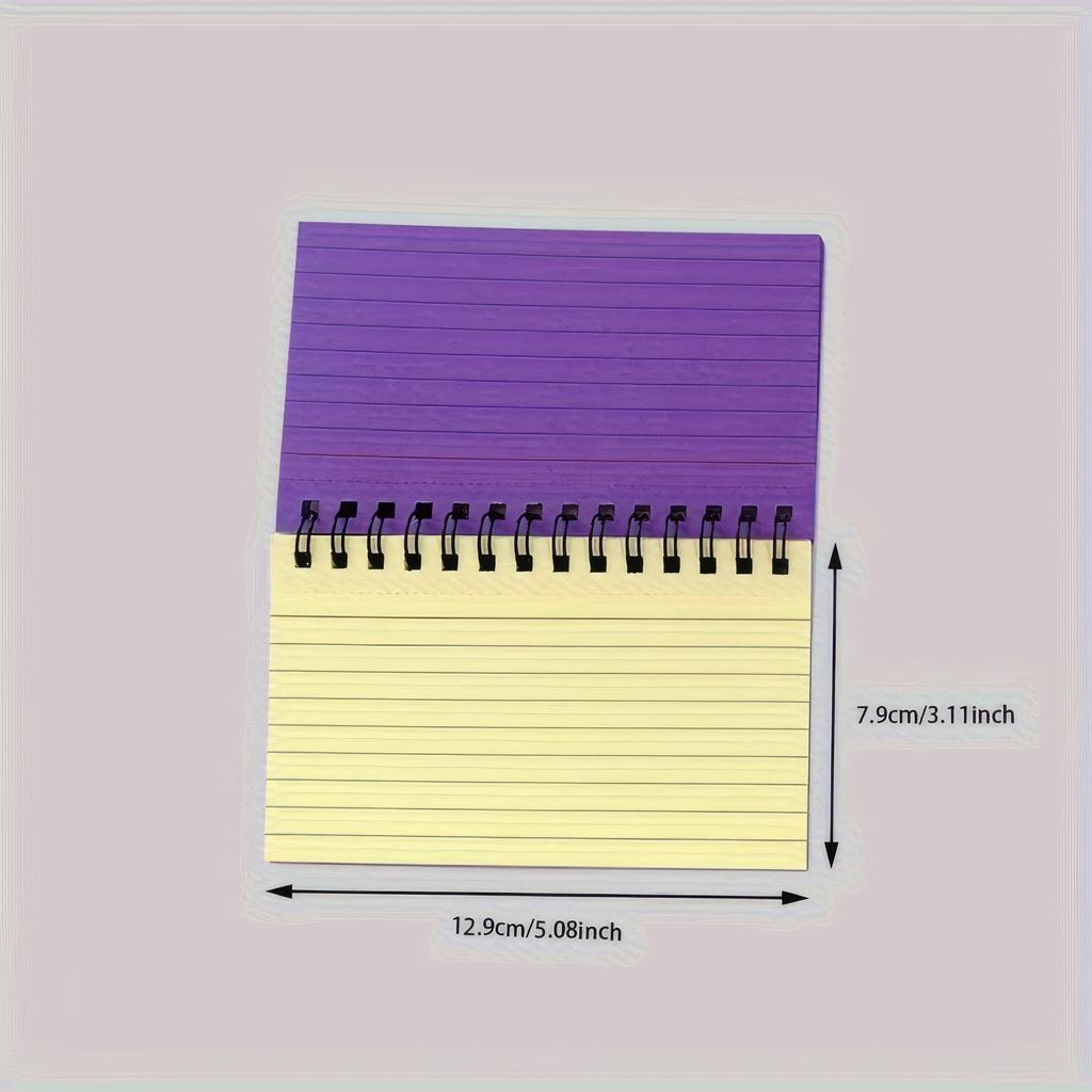 1/2/3 Small Color Spiral Notebooks, Compact Notebooks Suitable for Home/office/school, Stationery and Notepad, Work