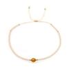 Trendy Deep Blue & Gold Rice Bead Pearl Hand Bracelet: Niche Design Women's Fashion Accessory