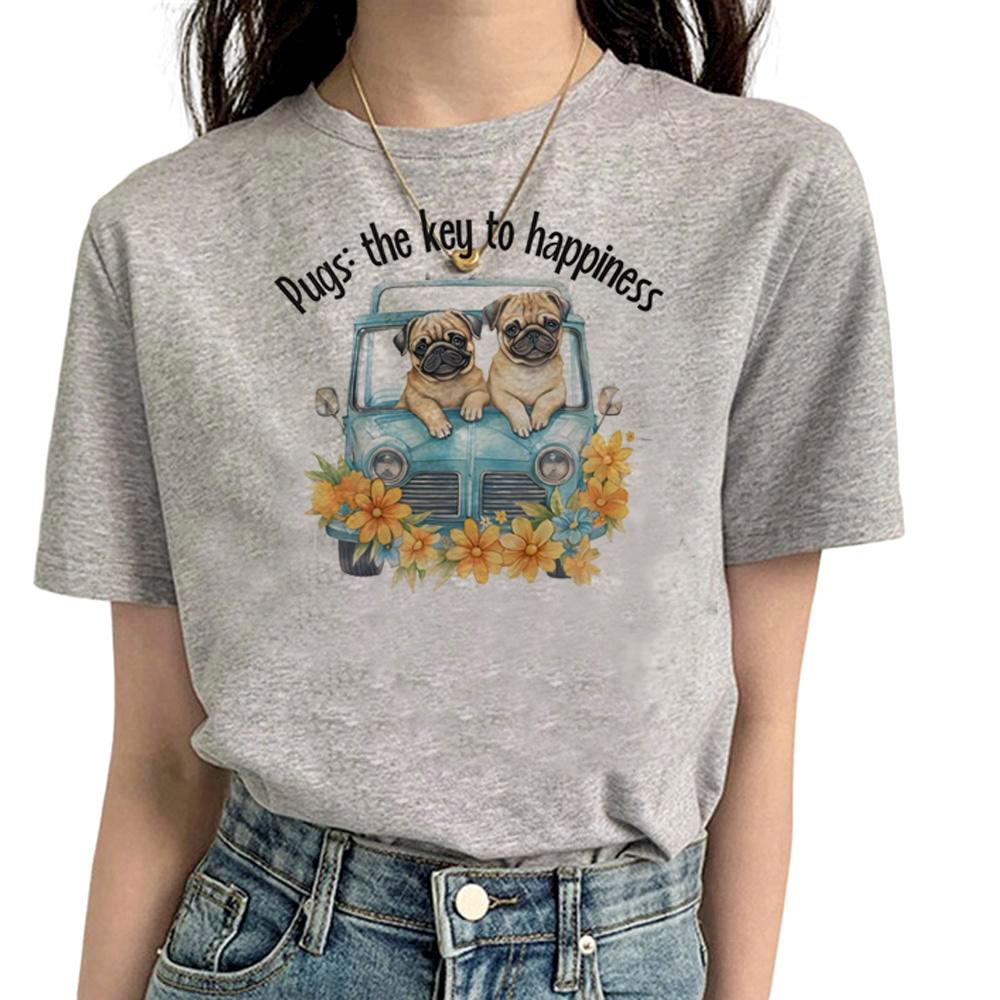 Pug T Shirt Women Funny Summer Streetwear T Shirt feUnisex Streetwear Designer Funny Clothes