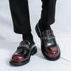 Large Size 46 Summer Thick Bottom Mules Men Half Shoes For Man Slippers Leather Semi-Drag Casual Shoes Backless Loafers Sandals