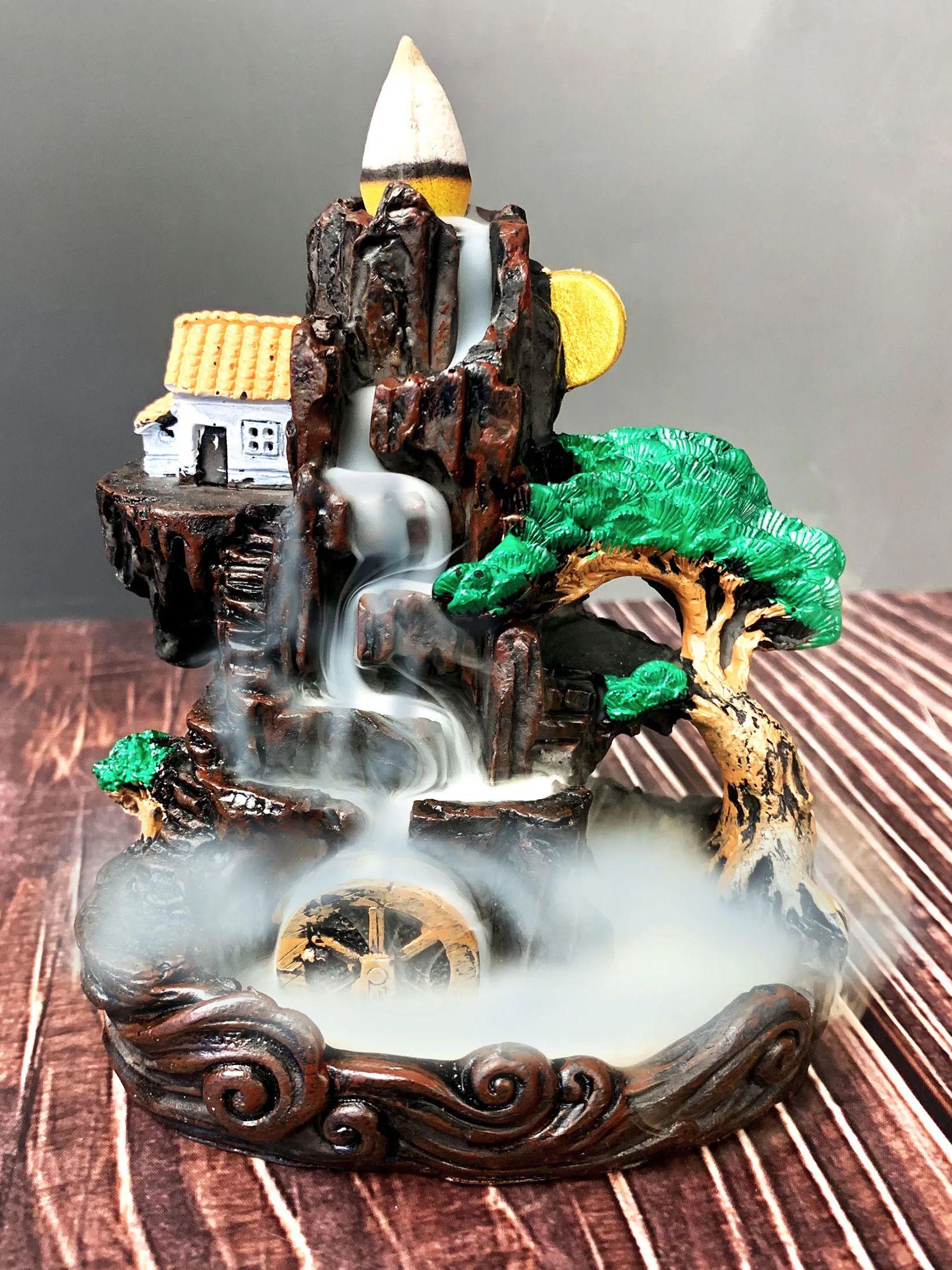 

1 шт. Смола, сменный держатель для благовоний, левая/правая курильница, спальня, гостиная, журнальный столик, офис, домашний декор, подарки