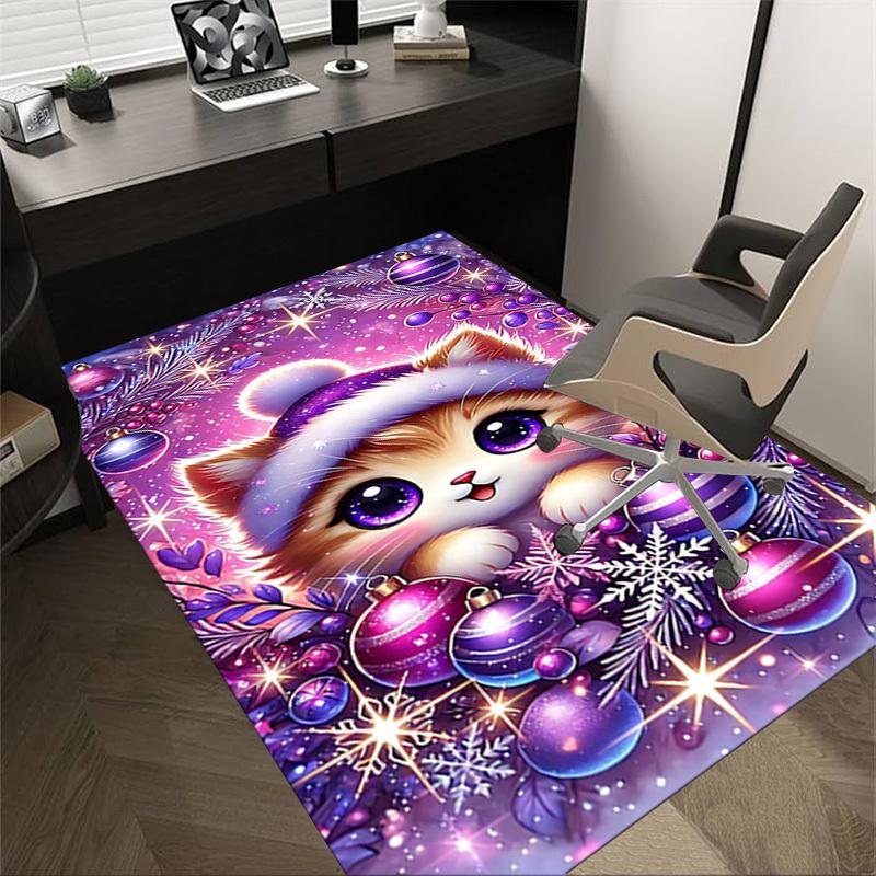 1PC cat ornament Extra Large Non Slip Floor carpet, Office, family, Studio   Large Area Rug Indoor Rugs, Bold Statement Piece