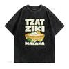 Tzatziki Malaka Gyros Grecia Bifteki Souvlaki Maglietta vintage Lavata Unisex Comoda uomo Traspirante Elegante grafica