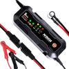 Car Battery Charger, 6V-12V 5A Smart Battery Trickle Charger Automotive Battery Charger Maintainer for Car Truck Motorcycle Lawn Mower Marine Lead