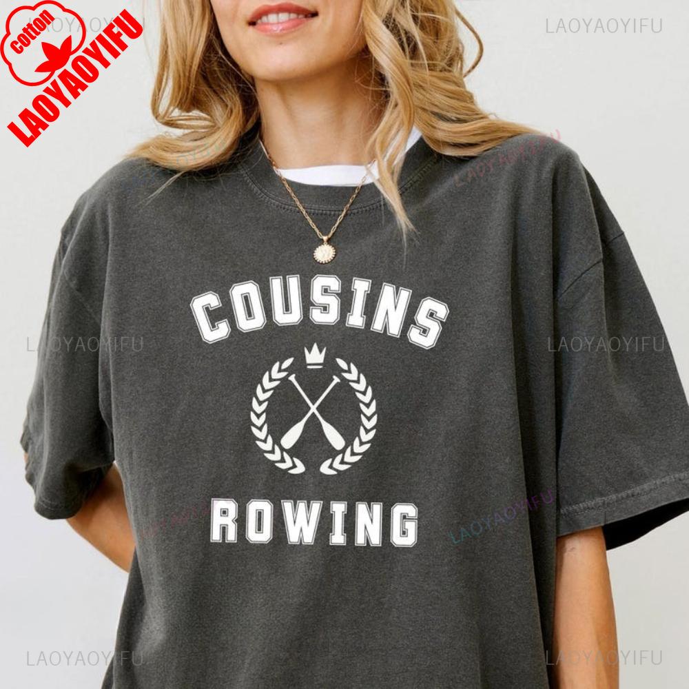 The Summer I Turned Pretty Cousins Rowing Graphic T Shirts Women Unisex Fashion Casual High Quality Cotton Beach Vacation Tshirt
