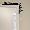 Eisernes Türwinkel-Dekor Zimmer-Schild Wandbehang Modernes Wohnaccessoire Geschenk