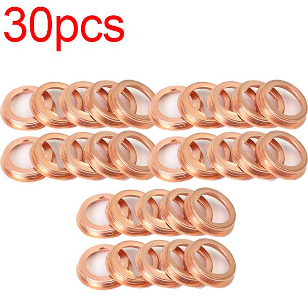 30-10Pcs Oil Drain Plug Crush Washer Gaskets 11026JA00A for Nissan 2010-2011 Metal Crush Gaskets for Nissan 370Z / Cube 2010