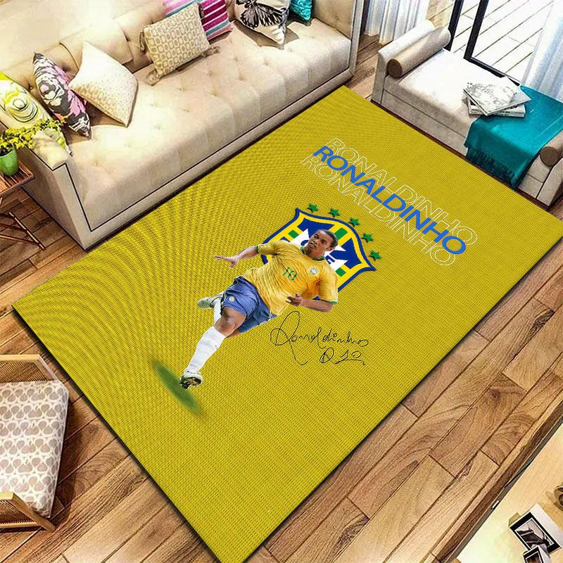 Ronaldinho Teppich für Wohnzimmer Schlafzimmer Zuhause Sofadekoration, Kinder Spiel rutschfeste Bodenmatte