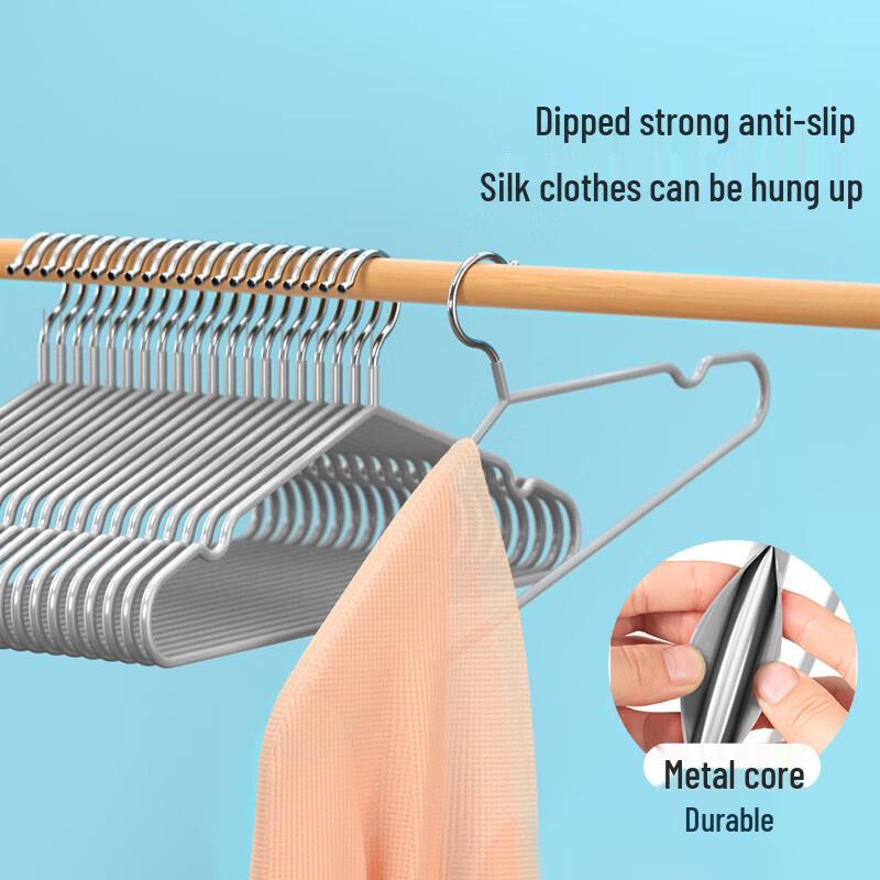 Beautifulia Non-slip Coated Metal Hangers