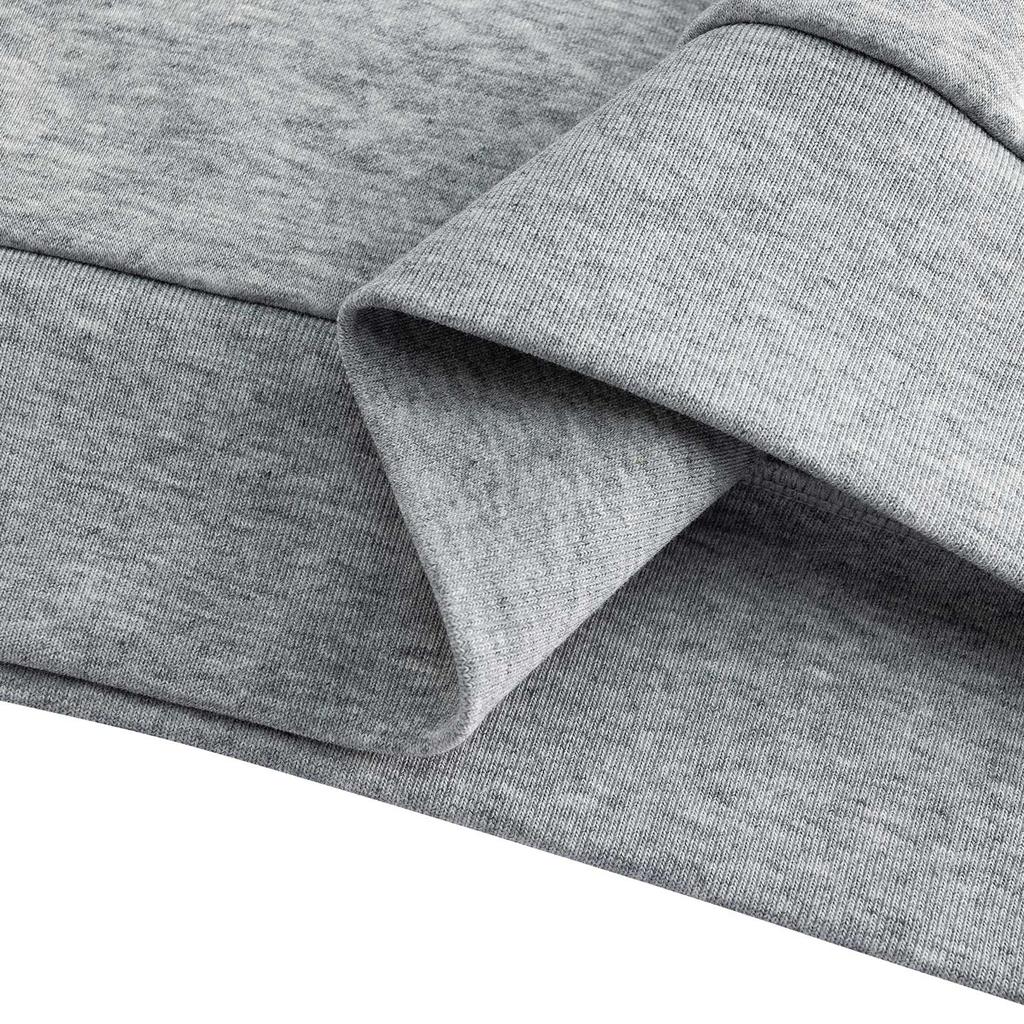 Anta Men's Light Heather Gray Knit Windproof Hooded Sports Jacket 952547701-1