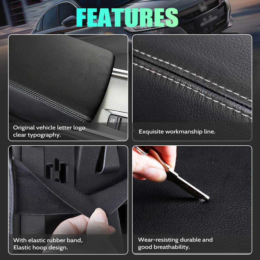 Pokrowce na podłokietnik samochodowy do Honda Accord 10 10. generacji 2018 2019 2020 2025 2025 Skóra PU Ochrona Wnętrze samochodu Dekoracje Akcesoria