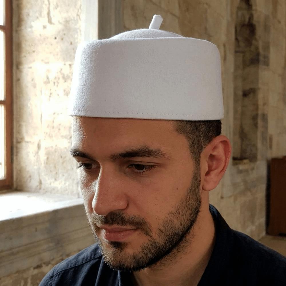 Cultural Eid Prayer Hats Traditional Beret Hat Daily Wear Ethnic Prayer Caps Outdoor Working