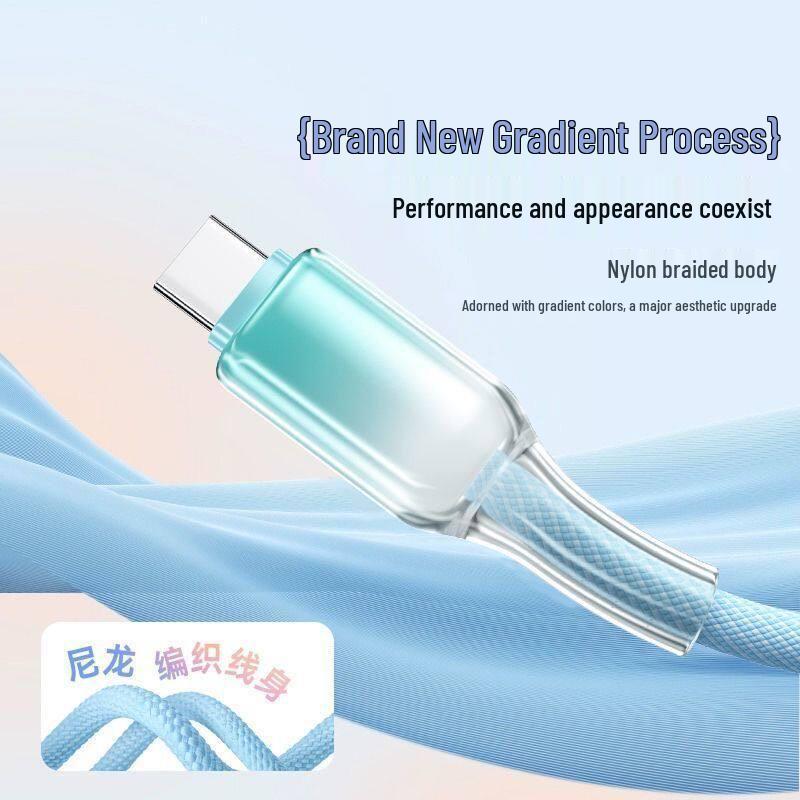 Dual Type-C Braided Fast Charging Cable for Apple, Huawei, Vivo, Honor, OPPO, Xiaomi