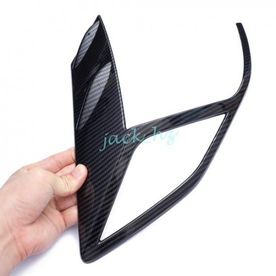 Carbon Fiber Tail Light Taillight Cover Trims For Hyundai Sonata -