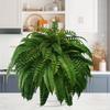 1Pcs Artificial Ferns for Outdoors, Large Faux Ferns Fake Ferns Artificial Plants, for Planter Garden Porch Entrance Home Windowsill Yards Decoraction