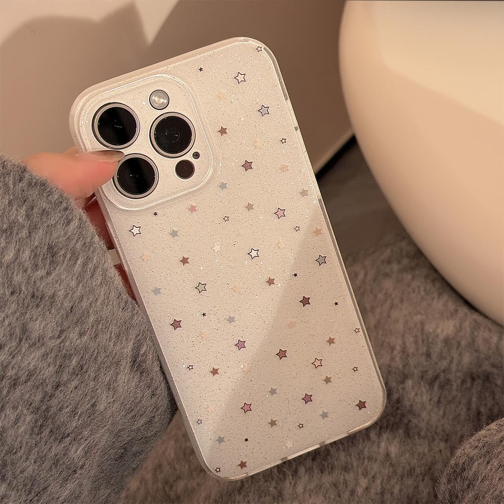 Doppelschichtiger Glitzer Geeignet für Apple 16 Handyhülle Vollbild Farbe Stern Iphone15promax Weiche Hülle 14 Nische 17