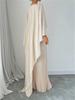 Completo Due Pezzi Elegante alla Moda 2026: Gonna Pieghettata Irregolare con Top a Manica Pipistrello Larga per Donna