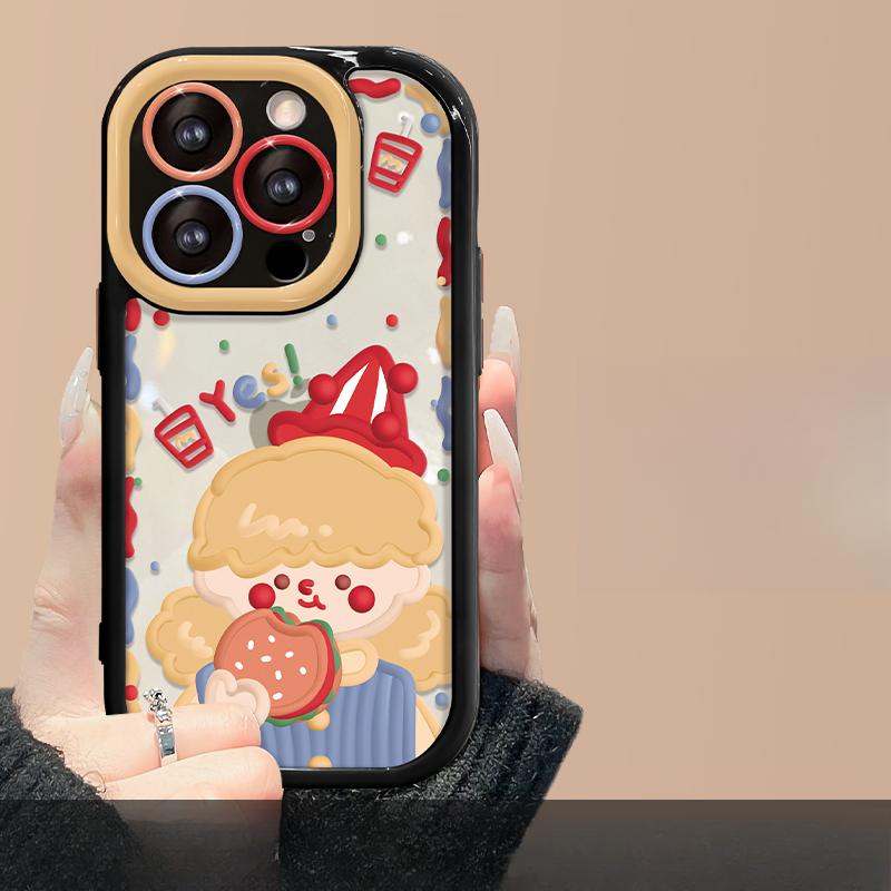 

Подходит для чехла для мобильного телефона Apple 15 IPhone 14 Promax Дофаминовая девушка Шнурок 13/12 Силиконовый Прозрачный Xs iPhone SE (2nd Generation)