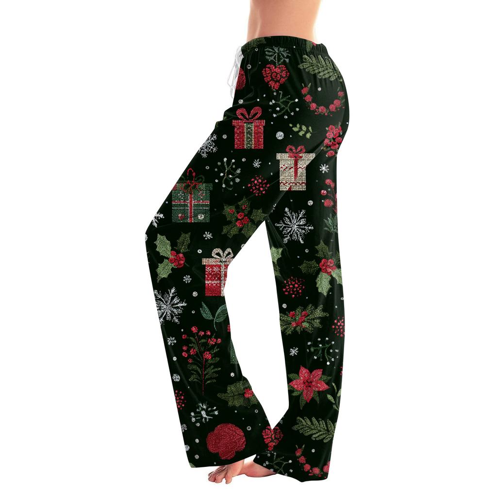 Women's Fashion Loose Casual  Printed Casual Pants