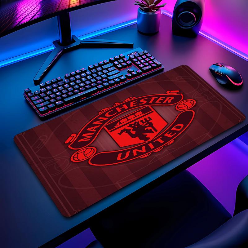 Tappetino per Mouse con Motivo Calcio Manchester United Non?Tappetino Mouse da Gioco Antiscivolo con Base in Gomma per Scrivania Ufficio Casa