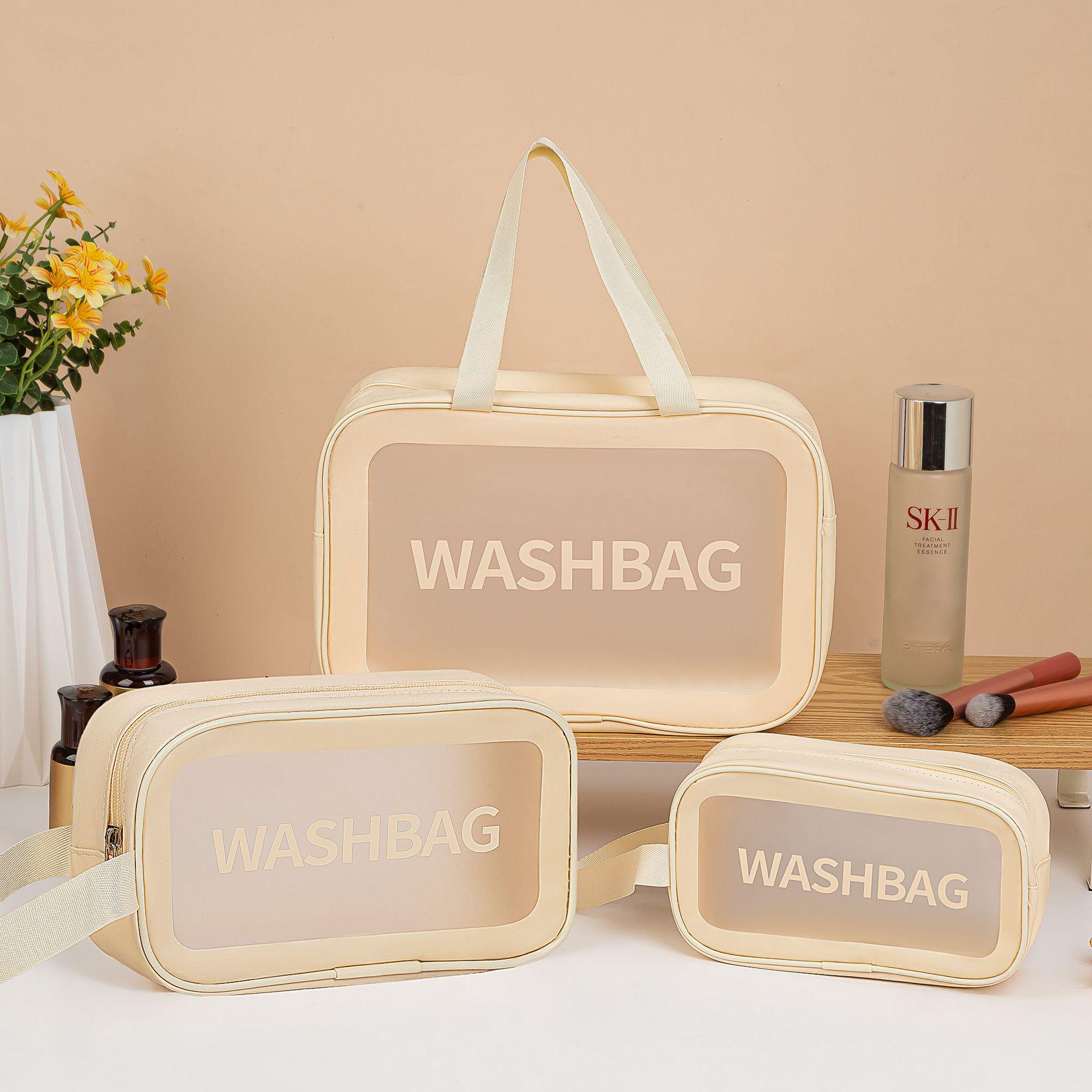 

Женская большая водонепроницаемая косметичка - Прозрачная, прочная, портативная для хранения макияжа и средств для умывания