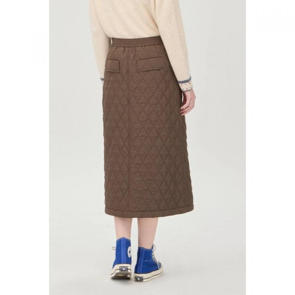 Benetton Quilted Button Skirt Baske1561