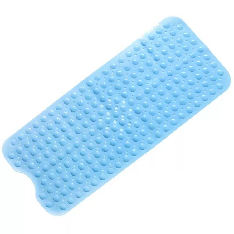 PVC Non-Slip Bath Massage Mat with Drain Holes Bubble Raised Suction Cups for Bathroom Bathtub Floor Use