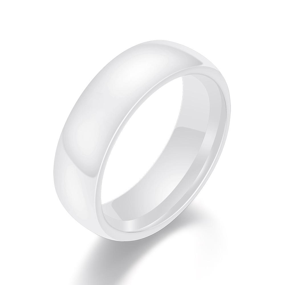 Beliebter 6MM Glatter Keramikring - Einfaches, Vielseitiges Partner-Matching-Accessoire