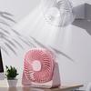 Portable Quiet Wall Mounted Fan Desktop Fan with Built In LED Night Light USB Powered for Home and Travel