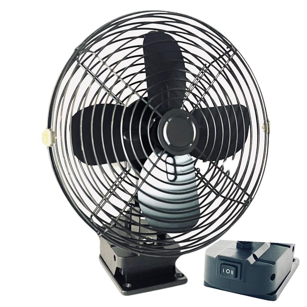 Makita Compatible Desktop Portable Retro Antique Style Cooling Compact Fan KAB-MARRON 14.4/18v Fan, Circulator, Fan, Fan,