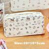 New Puppy Pattern Pen Bag Large Capacity Multilayer Stationery Bag Multi-function Gift Pencil Case Student