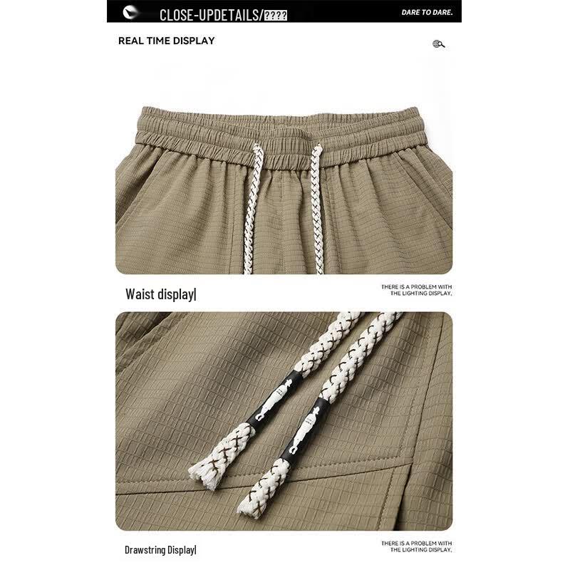 PLAYBOY Men's Summer Breathable Cargo Shorts