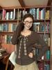 Women's Autumn Slim Fit Retro Lace-up Bow Tie Long Sleeve Top