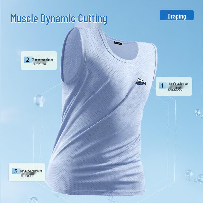 Mark Fairwhale Men's Ice Silk Cooling Mesh Tank Top