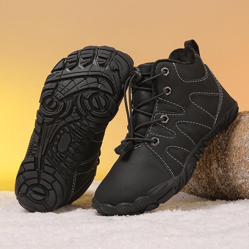 

Children’s Winter Plus Velvet Thick Warm Five-Finger Snow Boots for Boys and Girls 30 чорний