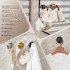 4pcs No-Drill Bathroom Hook Set – Shower, Towel & Stainless Steel Hooks for Tile/Glass/Mirror
