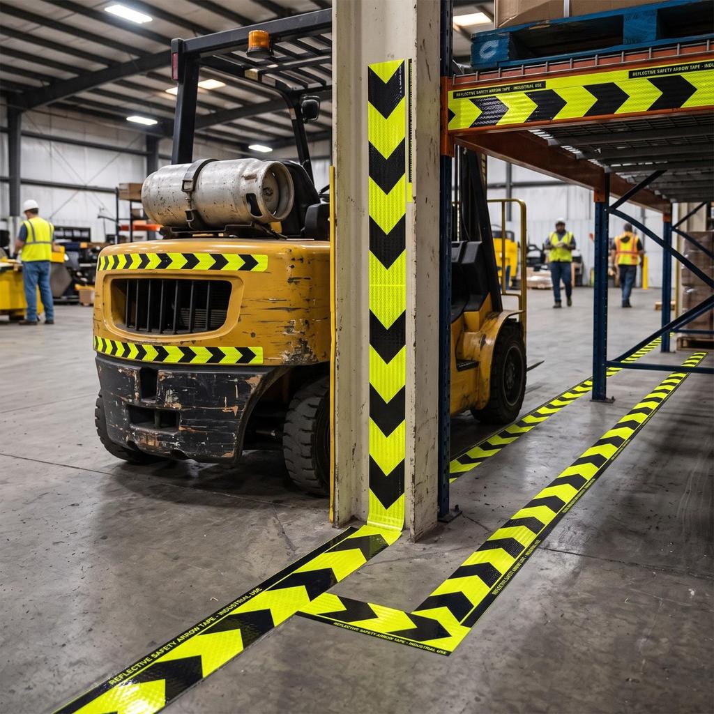 Reflective Arrow Tape Self for Warehouses, Commercial Areas