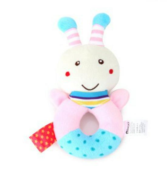 

Cute Animal Cartoon Plush Baby Rattle Toy