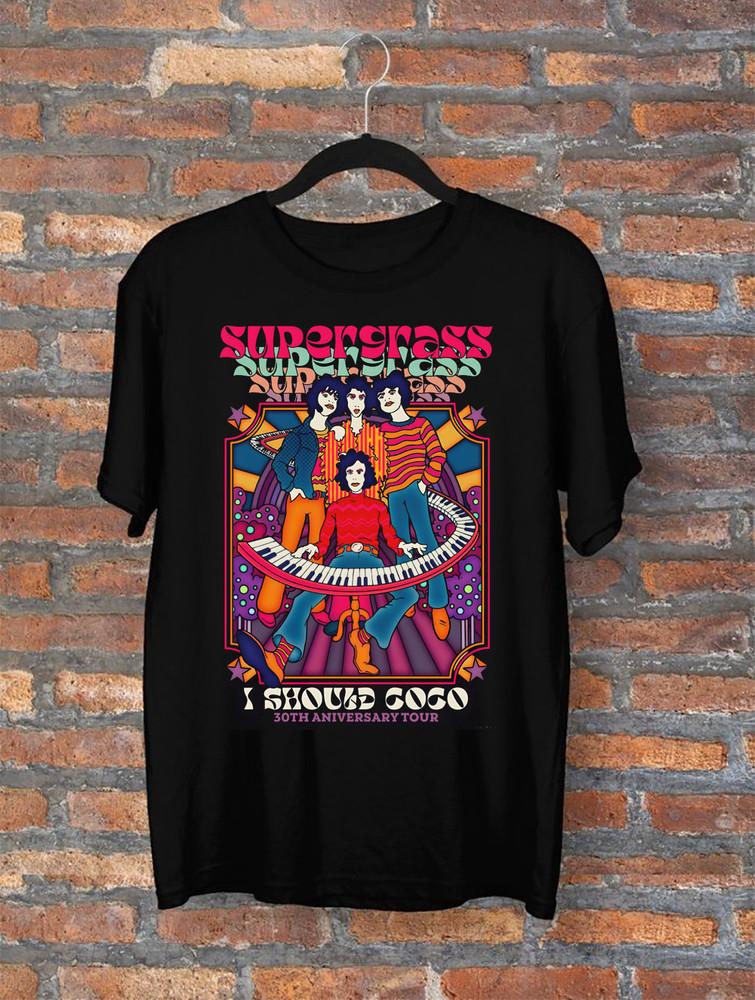 SUPERGRASS 30th Anniversary I Should Coco T Shirt Full Size S-5XL Unisex T-Shirt XL