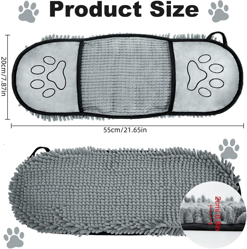 Super Absorbent Quick-Drying Pet Bath Towel Soft Bath Robe for Cats And Dogs Convenient Dry Cleaning Washcloth Dog Accessories