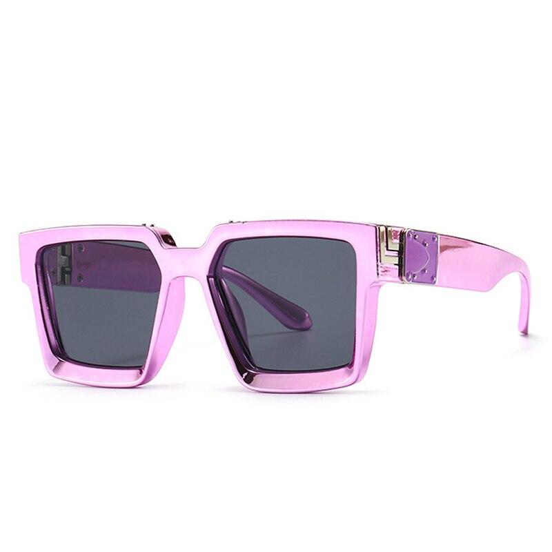SHAUNA Ins Popular Fashion Square Colorful Sunglasses Women Retro Brand Designer Mirror Eyewear Shades UV400 Men Sun Glasses