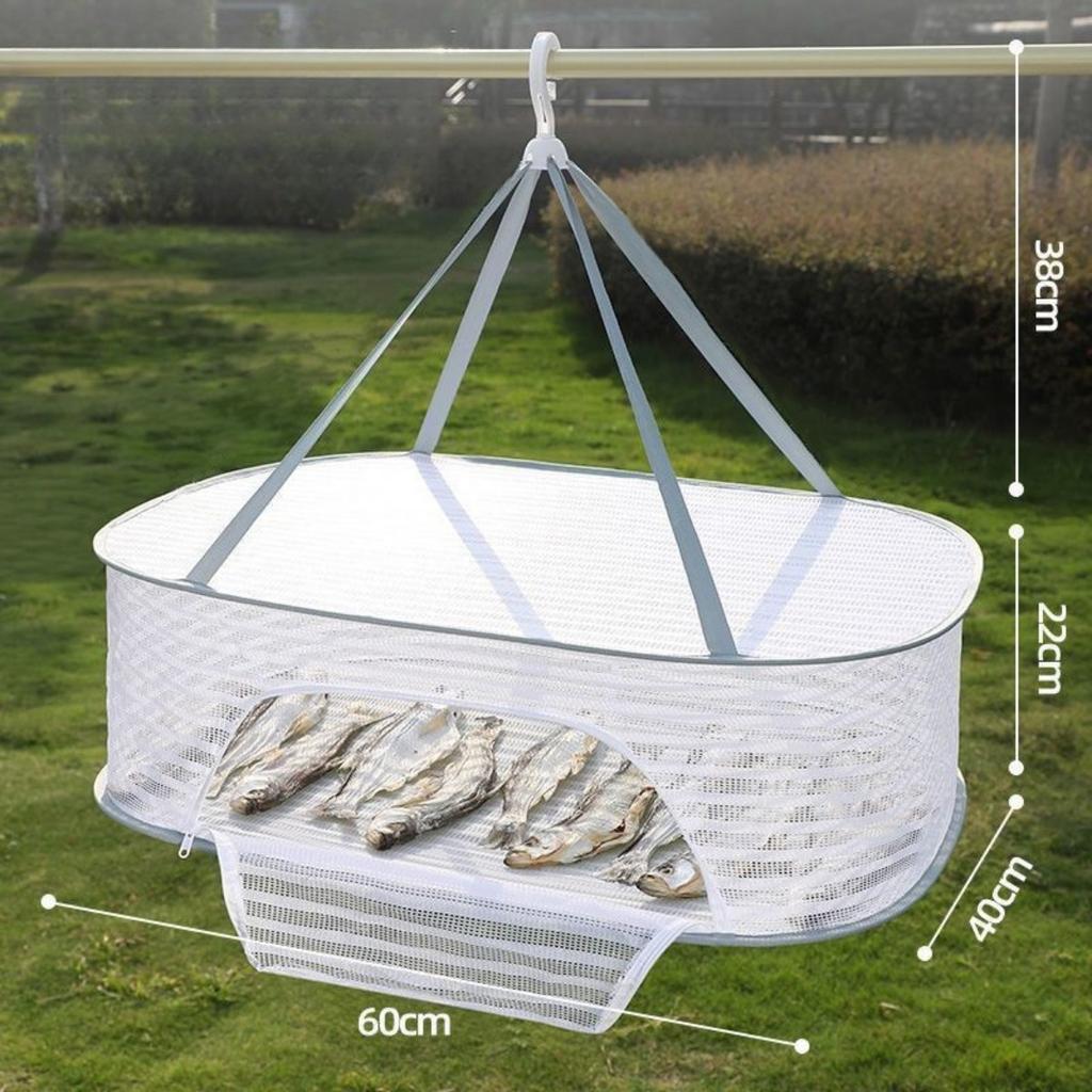 Herb Drying Rack Hanging Mesh Net for Plants Hanging Drying Fish Net Foldable Hanging Mesh Dryer for Buds Hydroponics Flowers Vegetables Clothes Doll