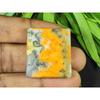 Natural Yellow Bumblebee Jasper 28X31MM Octagon Cabochon Loose Gemstone 58Cts SK-3708