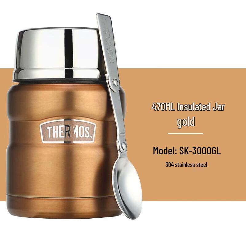 Thermos Stainless Steel Vacuum Insulated Kids Food Jar with Utensils