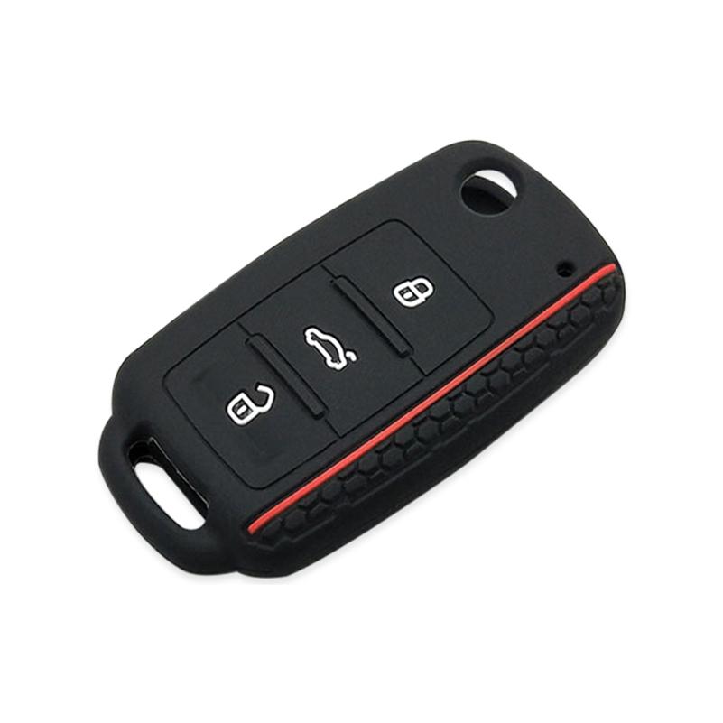 Capa Protetora para Chave de Carro Para Volkswagen Polo Passat B5 Golf 4 5 6 MK5 MK6 Eos Bora Beetle TSI Novo Design Capa de Silicone