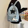 Schulrucksack große Kapazität Schulrucksack weiblich Oberstufe College-Student Koreanische Version Retro-Rucksack lässig vielseitig Mittelstufenschüler Star
