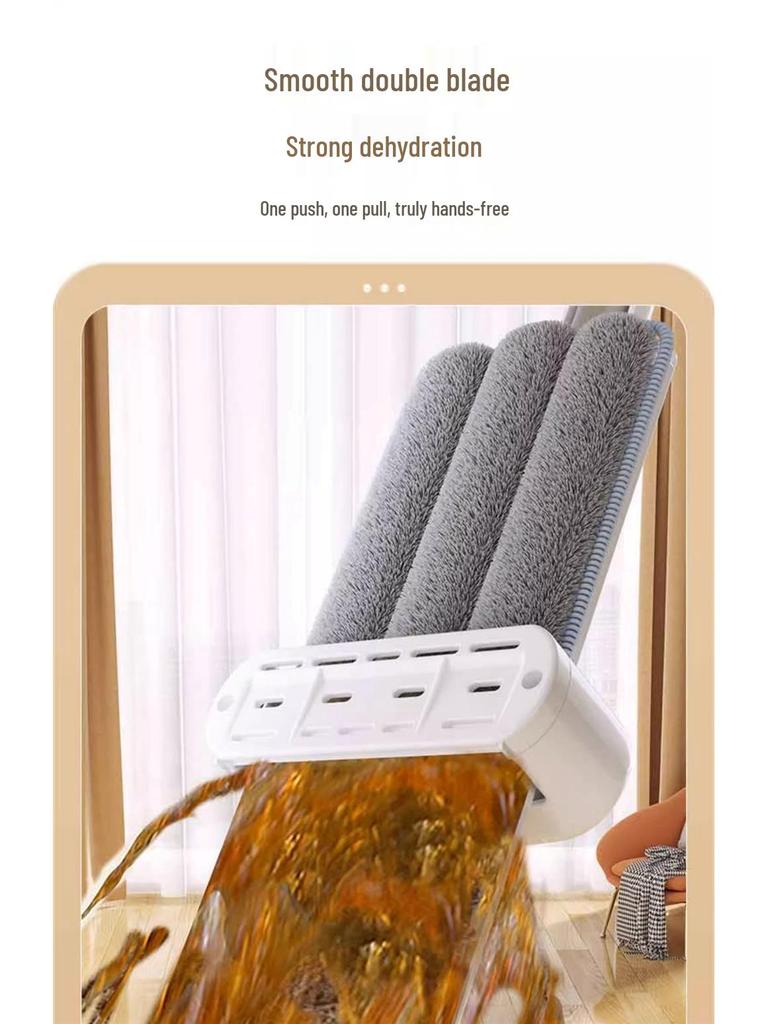 2025 Hands-Free Flat Mop: Large, Effortless, One-Wipe Clean Floor Mop