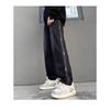 Men's American Patchwork Distressed Autumn Winter Loose Straight Wide-leg High Street Versatile Casual Trousers