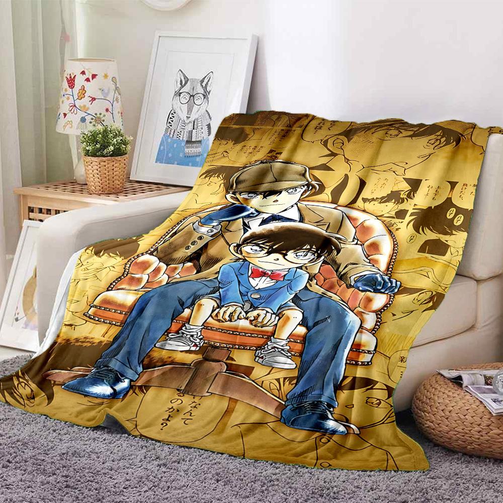 

1pc Detective Conan Soft & Warm Flannel Blanket, Multi-Purpose Throw Blanket for Couch, Sofa, Office, Bed, Camping, Travel 160 130cmx150cm